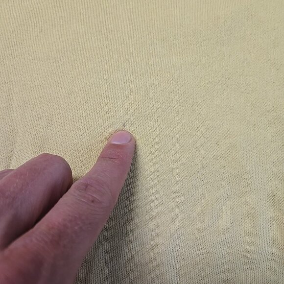 Marine Layer Crewneck Sweatshirt Womens Size XL Yellow Raglan Sleeve Cropped - Picture 11 of 13